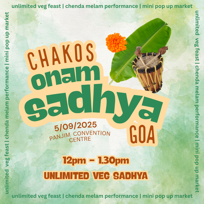 Onam Sadhya 12pm | 5th Sept 2025